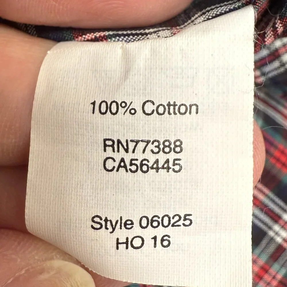 EUC Men's J. CREW Thompson Spread Collar Plaid Shirt | Size‎ M